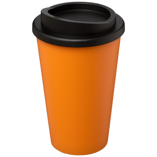 Gobelet publicitaire isolant 350ml Americano® Orange et Noir